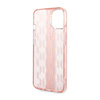 Karl Lagerfeld Mono Vertical Stripe - Coque pour iPhone 14 Plus (rose)