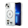 Karl Lagerfeld Karl & Choupette Aluminium MagSafe - iPhone 14 Tasche (Transparent)