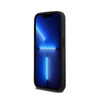DKNY Leather Mono Stripe & Metal Logo - iPhone 15 Pro Max Case (black)