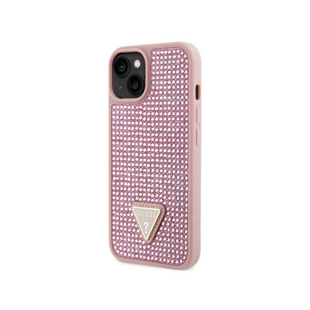 Guess Rhinestone Triangle - Coque pour iPhone 14 Plus (rose)