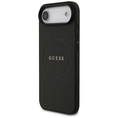 Guess Grained Ring MagSafe - Pouzdro iPhone Air (černý)