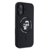 Karl Lagerfeld Silicone Karl & Choupette Ring MagSafe - iPhone 16 Case (noir)