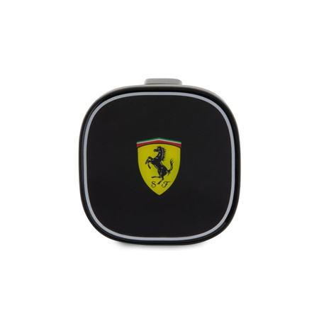 Ferrari MagSafe Collection - Magnetische Autohalterung mit kabelloser 15W-Aufladung (schwarz)