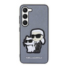 Karl Lagerfeld NFT Saffiano Karl & Choupette - Étui pour Samsung Galaxy S23+ (gris)
