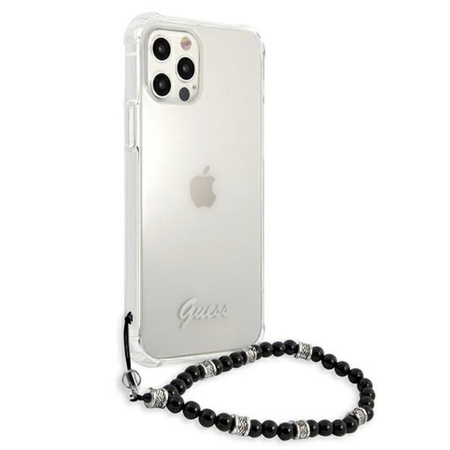 Guess Black Pearl Strap - iPhone 12 Pro Max Case (transparent)