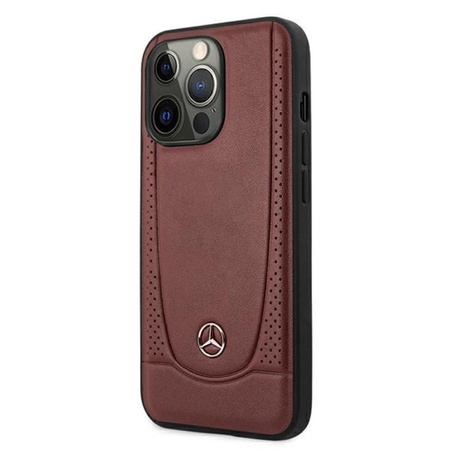 Mercedes Leather Urban Line - iPhone 13 Pro Case (red)