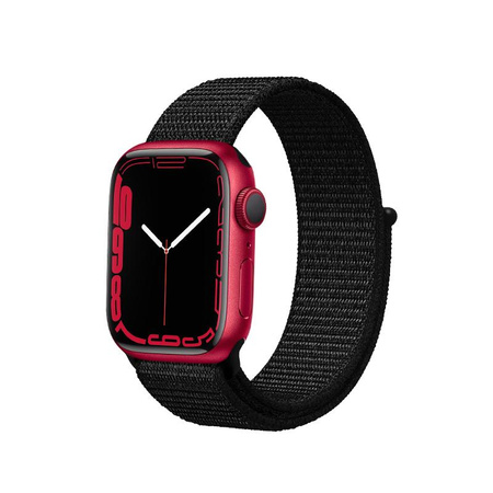 Crong Nylon Reflex – Sports strap for Apple Watch 44/45/46/49 mm (black)