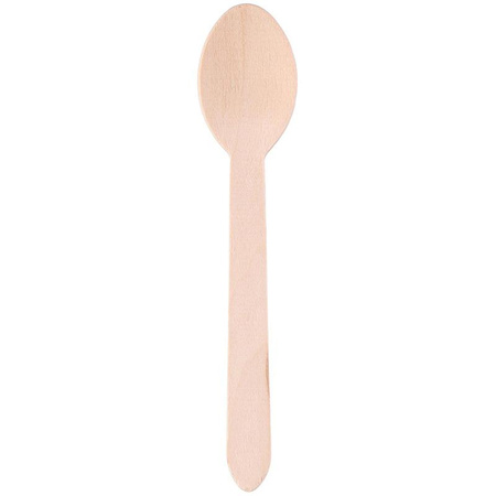 Alpina - Jednorázové dřevěné lžíce 16 cm 50 ks.