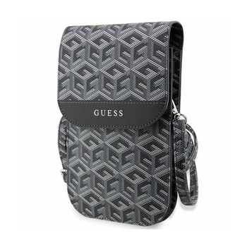 Guess GCube Stripe Phone Bag - Sac avec compartiment pour smartphone (noir)