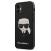 Karl Lagerfeld Saffiano Ikonik Karl`s Head - iPhone 12 / iPhone 12 Pro Tasche (schwarz)