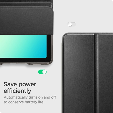 Spigen Smart Fold - tok Samsung Galaxy Tab A11+ / A9+ készülékhez (fekete)