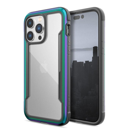 X-Doria Raptic Shield - Alumínium tok iPhone 14 Pro Max (Drop-Tested 3m) (Irizáló)
