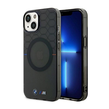 BMW Muster MagSafe - iPhone 14 Tasche (Grau)