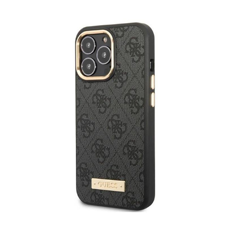 Guess 4G Logo Plate MagSafe - iPhone 13 Pro Tasche (schwarz)