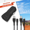 Energizer HardCase - Kfz-Ladegerät 2x USB-A 2.4A + USB-C & Micro USB-Kabel (Schwarz)