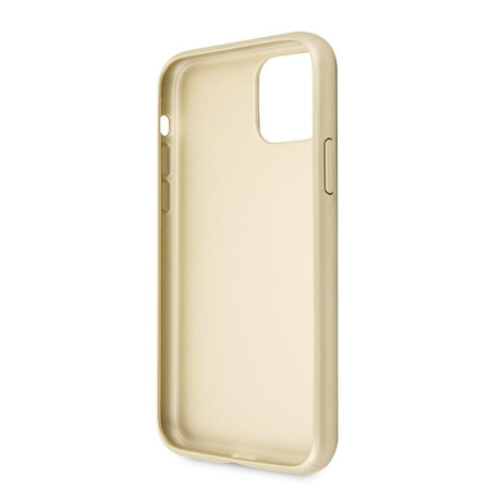 Pouzdro Guess Saffiano 4G Circle Logo - iPhone 11 (zlaté)