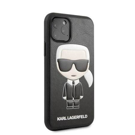 Karl Lagerfeld Iconic Karl dombornyomott Fullbody - iPhone 11 Pro tok (fekete)