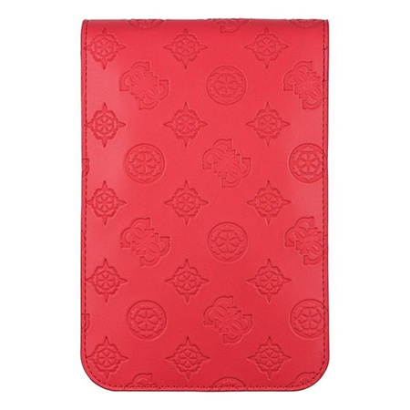 Guess 4G Peony Wallet Bag - taška s přihrádkou na smartphone (červená)