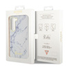 Guess Marble Collection - Case for Samsung Galaxy S23+ (White)