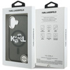 Karl Lagerfeld IML Glitter Karl & Choupette Sketch Logo MagSafe - Hulle iPhone 17 (Schwarz)