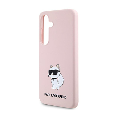 Karl Lagerfeld szilikon Choupette - Samsung Galaxy S24+ tok (rózsaszín)