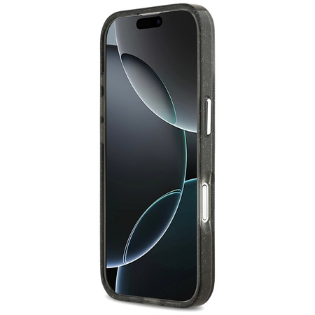 Karl Lagerfeld IML Glitter Karl & Choupette Sketch Logo MagSafe - Hulle iPhone 17 (Schwarz)