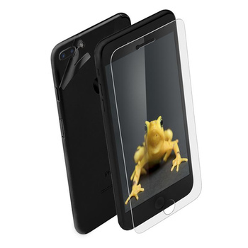 Wrapsol Hybrid - 9H gehärtetes Schutzglas + Schutzfolie für iPhone 7 Plus