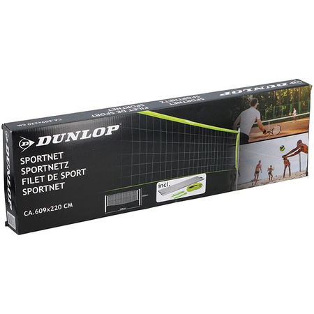 Dunlop - Sportnetz für Volleyball, Badminton 609 x 220 cm