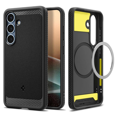 Spigen Rugged Armor MagSafe - pouzdro pro Samsung Galaxy S25+ (matně černé)