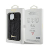 Guess Sequin Script Metal - Coque iPhone 14 (noir)