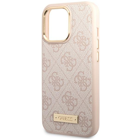Guess 4G Logo Plate MagSafe - iPhone 14 Pro Max Case (pink)