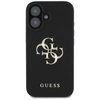 Guess Grained Big 4G Logo Small Classic Logo - Pouzdro pro iPhone 16 (černé)