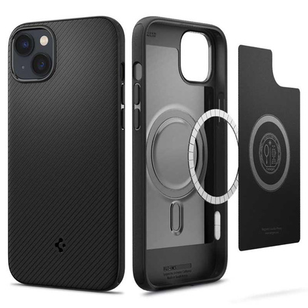 Spigen Mag Armor - Coque pour iPhone 15 Plus / iPhone 14 Plus (Noir)