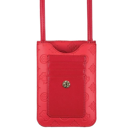 Guess 4G Peony Wallet Bag - taška s přihrádkou na smartphone (červená)