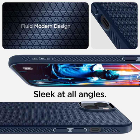 Spigen Liquid Air - pouzdro pro iPhone 14 (námořnická modrá)