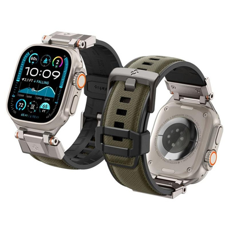 Spigen DuraPro Armor - Řemínek pro Apple Watch 44/45/46/49 mm (vojensky zelený)