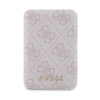 Guess Bundle Pack MagSafe 4G Metal Gold Logo - Case Set + Power Bank 5000mAh MagSafe iPhone 14 Pro (pink)