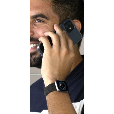 Puro Loop Band - Pletený řemínek pro Apple Watch 42/44/45/49 mm (černý)