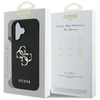 Guess Grained Big 4G Logo Small Classic Logo - pouzdro pro iPhone 16 (černé)