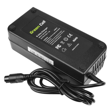 Green Cell - Ładowarka 42V 4A (3 pin) do Baterii Roweru Elektrycznego 36V
