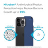 Speck Presidio2 Pro - pouzdro pro iPhone 13 Pro Max / iPhone 12 Pro Max s povrchovou úpravou MICROBAN (Coastal Blue/Black/Storm Blue)