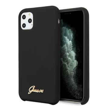 Guess Silicone Vintage - iPhone 11 Pro Max Tasche (schwarz)