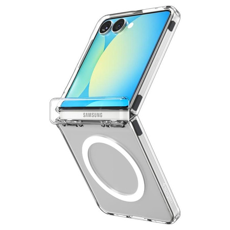 Spigen Ultra Hybrid Pro Mag MagSafe - Case for Samsung Galaxy Z Flip 7 (Clear/White)
