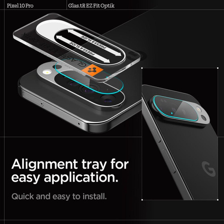 Spigen Optik GLAS.TR Camera Protector 2-Pack - Ochranné sklo na objektiv pro Google Pixel 10 Pro (Crystal Clear)
