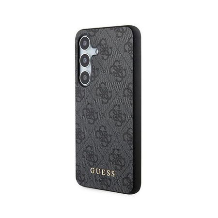 Guess 4G Metal Gold Logo - Tasche für Samsung Galaxy S24 (Schwarz)