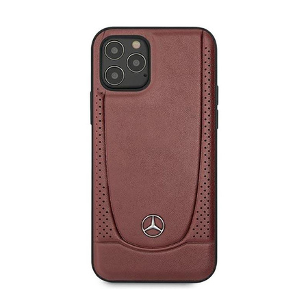 Mercedes Leather Urban Line - pouzdro pro iPhone 12 / iPhone 12 Pro (červené)