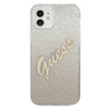 Guess Glitter Gradient Script - Coque pour iPhone 12 mini (or)