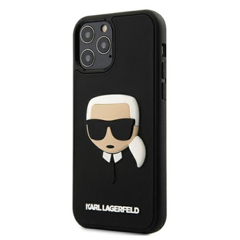 Karl Lagerfeld 3D Rubber Karl's Head - iPhone 12 / iPhone 12 Pro Tasche (schwarz)