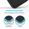 Speck Presidio2 Grip - Anti-Rutsch-Tasche für iPhone 15 Plus / 14 Plus (Schwarz / Schwarz / Weiß)
