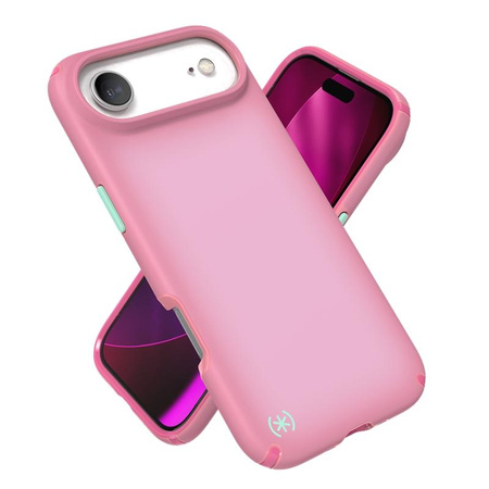 Speck Presidio Lux MagSafe - Custodia Air per iPhone (Rosa Ibis / Ibis Scuro / Verde Kanon)